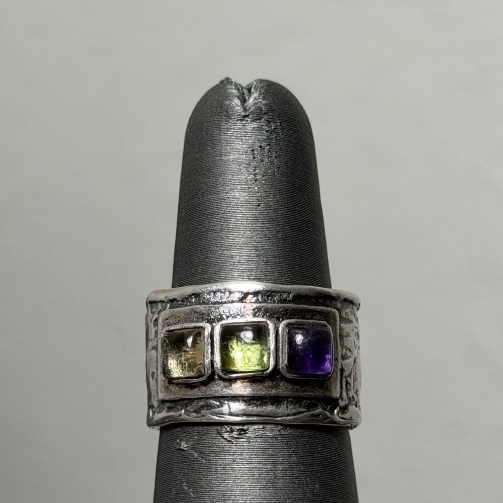 Vintage Silpada Garden In Gems Size 6.75